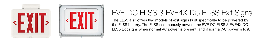 EVE-DC ELSS and EVE 4X-DC ELSS Exit Signs