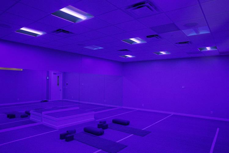 yoga studio showing SpectraClean lighting