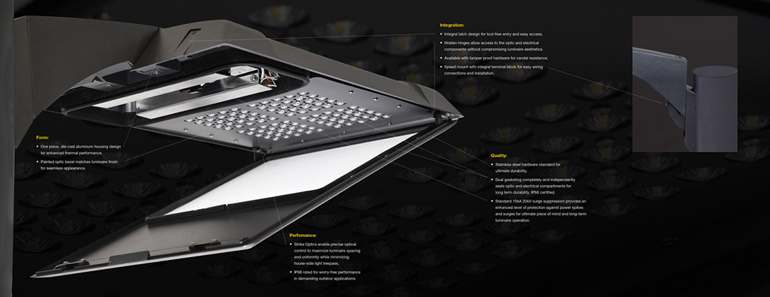 Close-up of Altitude Area Lighting Product