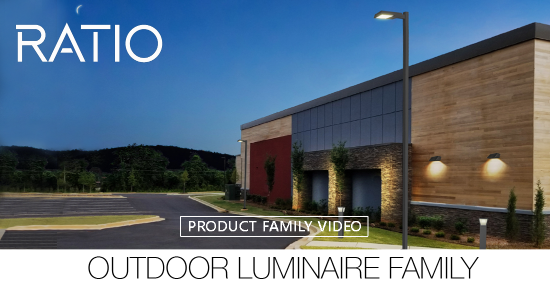 RATIO Outdoor Area & Site Lighting Family Header